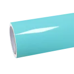 Cyan Blue Car Wrap