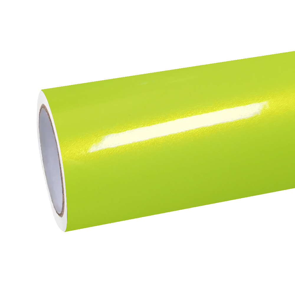 Gloss Fluorescent Neon Yellow Car Vinyl Wrap