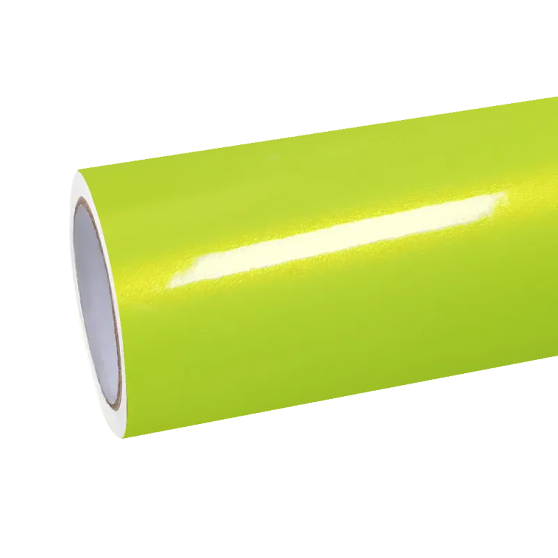 Gloss Fluorescent Yellow Wrap  Neon Yellow Vinyl Wraps - ALUKOVINYL