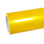 Gloss Metallic Golden Yellow Car Vinyl Wrap