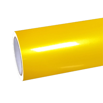 Gloss Metallic Golden Yellow Car Vinyl Wrap  01