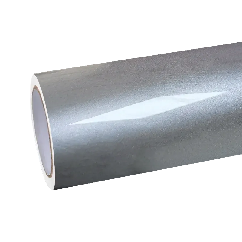 Gloss Metallic Liquid Agate Grey Car Vinyl Wrap