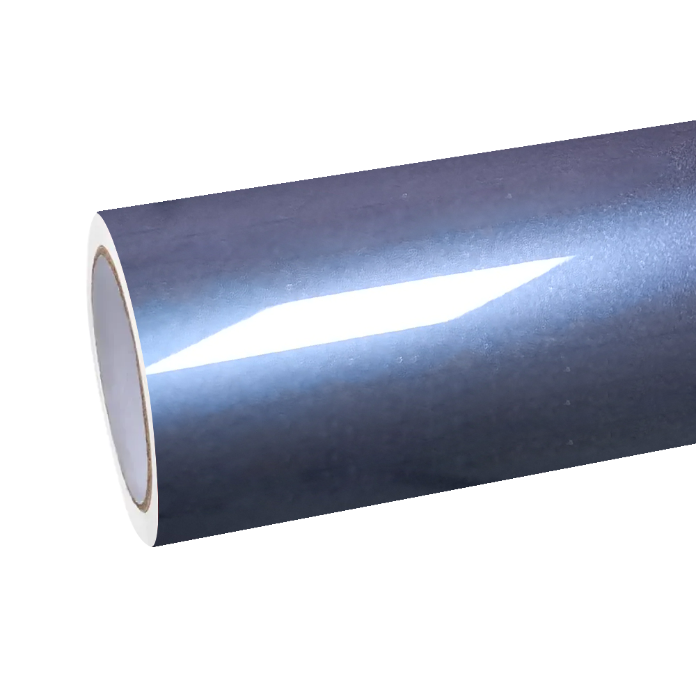 Gloss Metallic Navy Blue Car Vinyl Wrap
