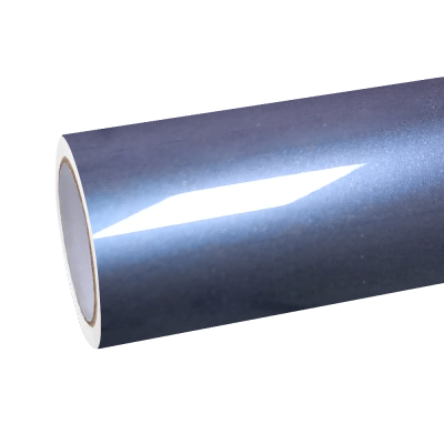 Gloss Metallic Navy Blue Car Vinyl Wrap 01