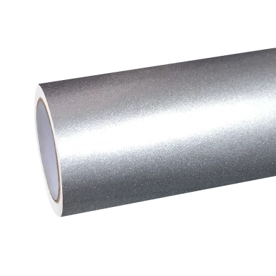 Gloss Metallic Titanium Grey Car Vinyl Wrap Sale 01