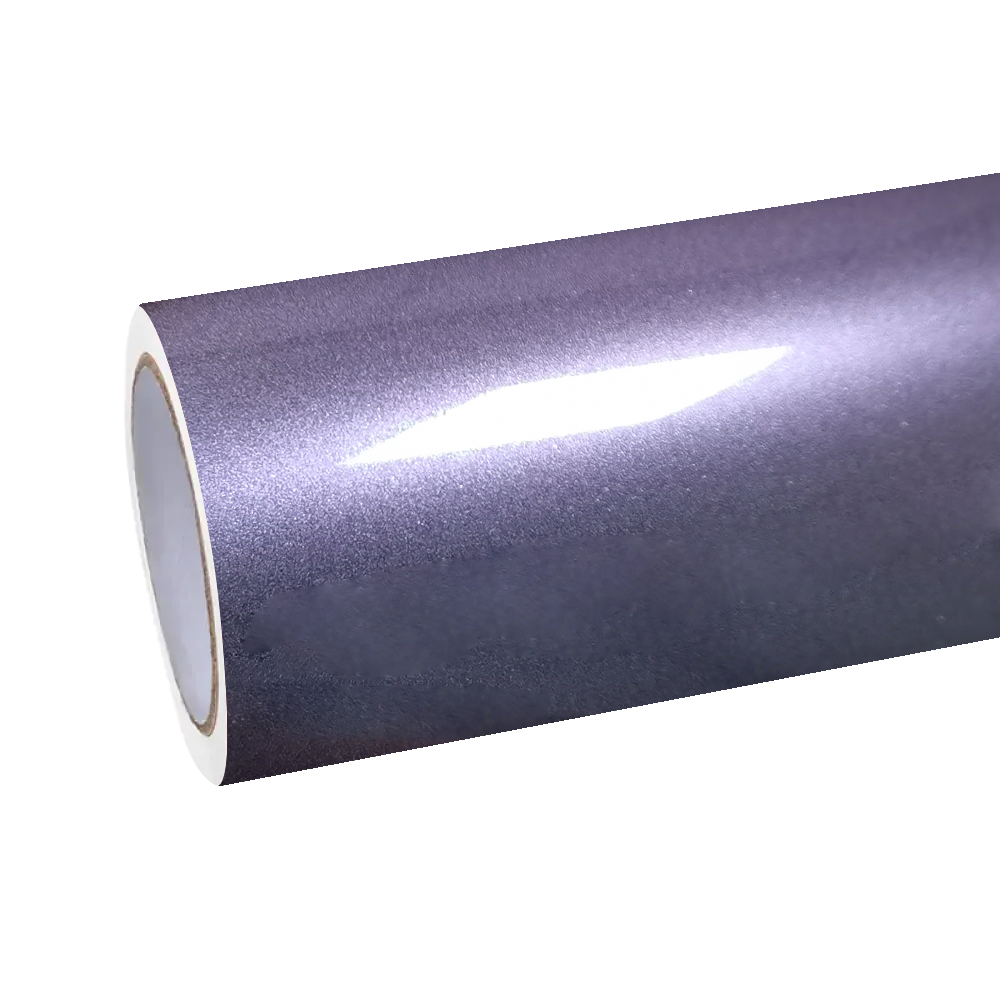 Gloss Metallic Violet Grey Car Vinyl Wrap Bentley