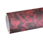 Matte Red Forging Carbon Fiber Car Vinyl Wrap PET
