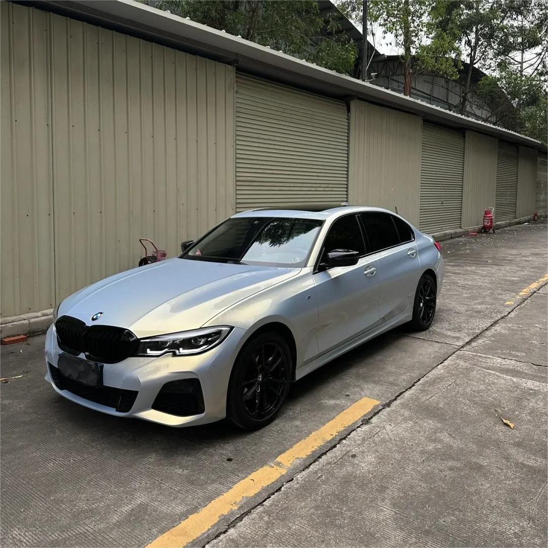 Gloss Metallic Gold Grey Car Vinyl Wrap 