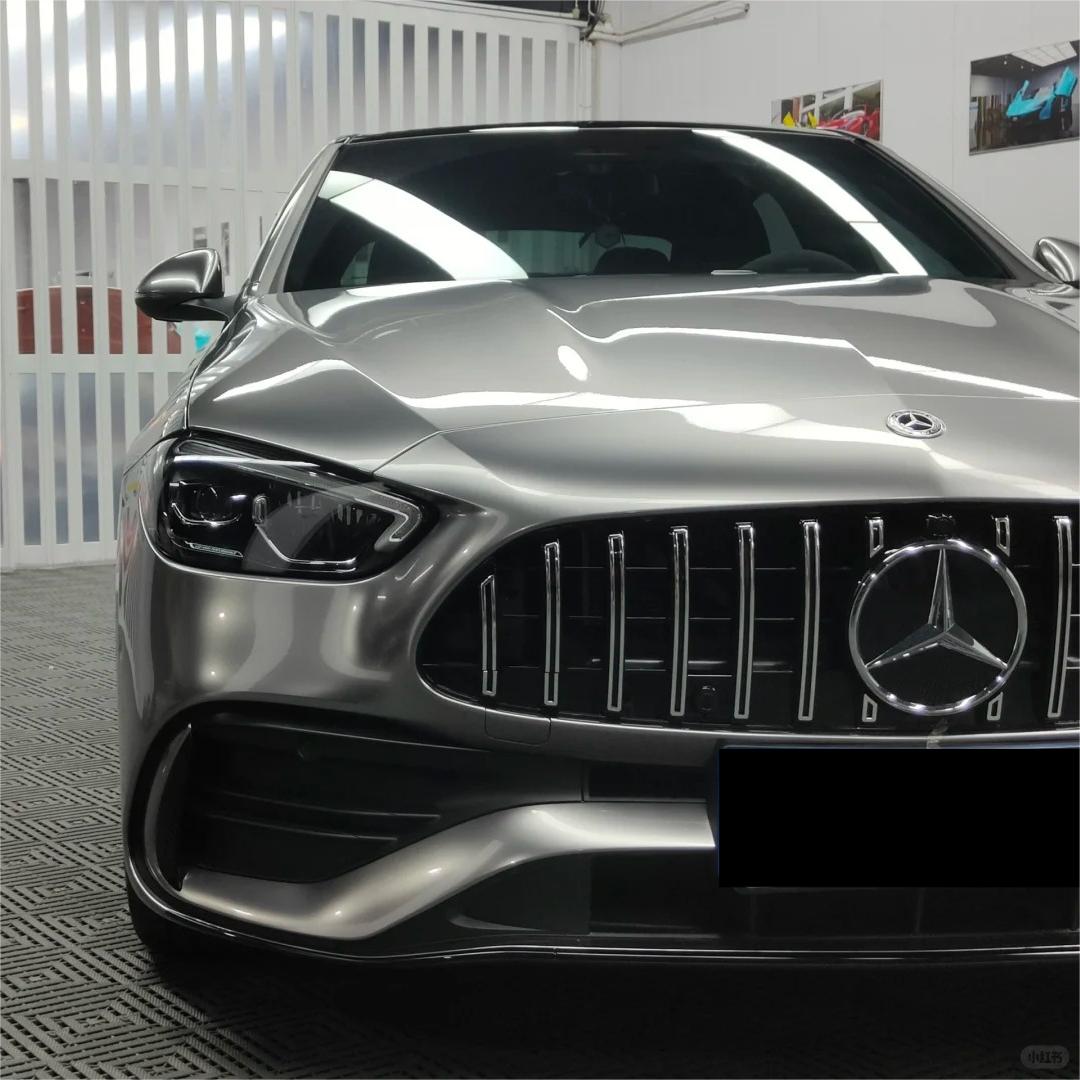 Gloss Liquid Metallic Silver Car Vinyl Wrap PET 