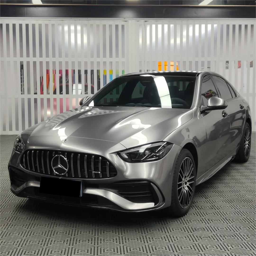 Gloss Liquid Metallic Silver Car Vinyl Wrap PET 