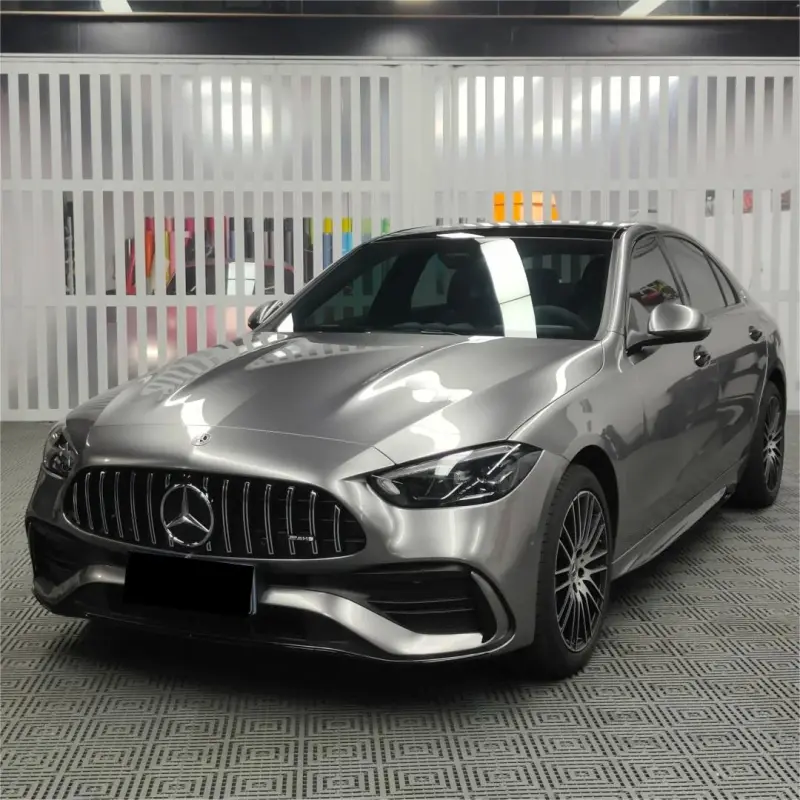 Gloss Metallic Liquid Chrome Silver Car Vinyl Wrap