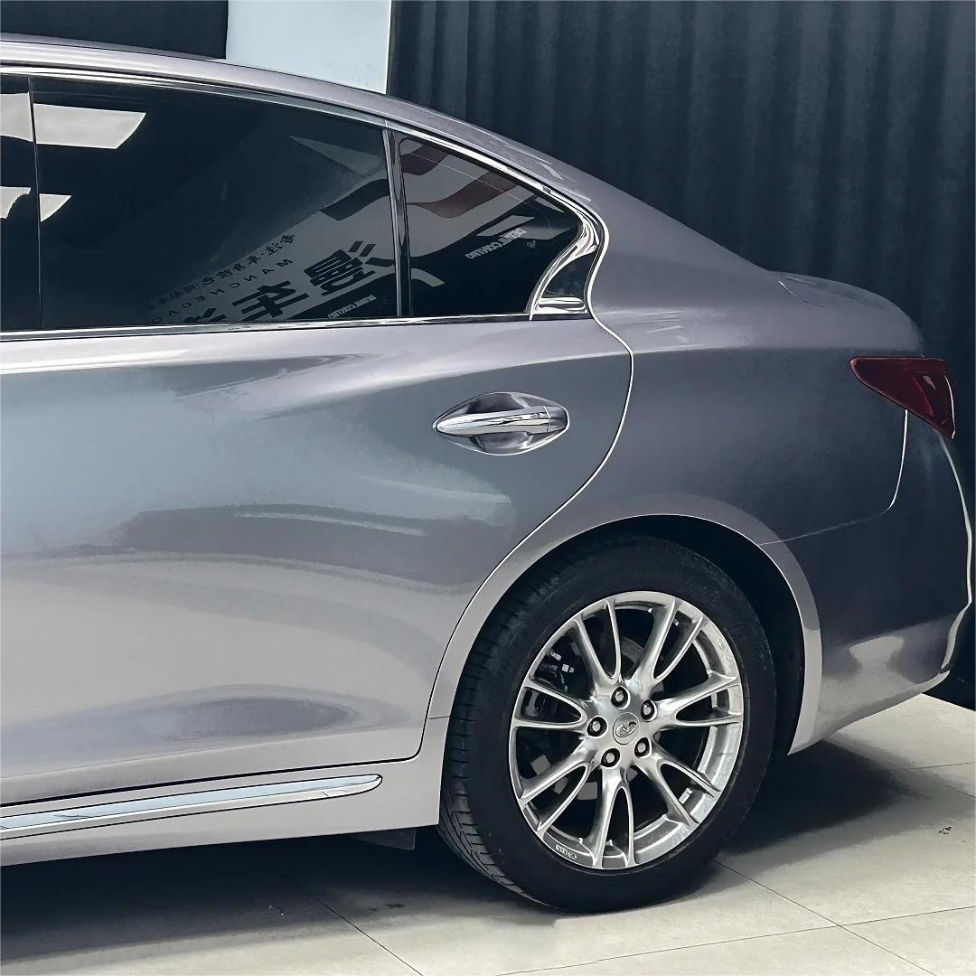 Gloss Metallic Titanium Grey Car Vinyl Wrap Sale