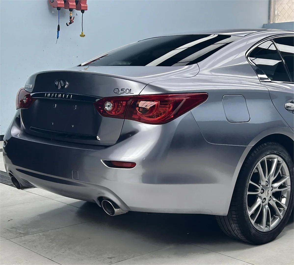 Gloss Metallic Titanium Grey Car Vinyl Wrap Sale