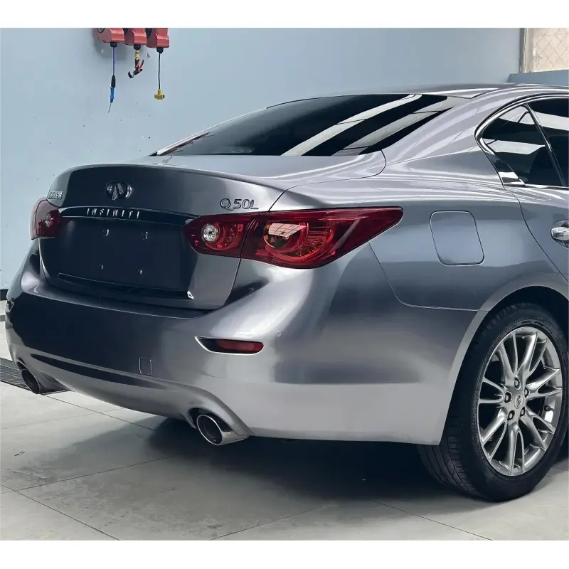 Gloss Metallic Titanium Grey Car Vinyl Wrap Sale
