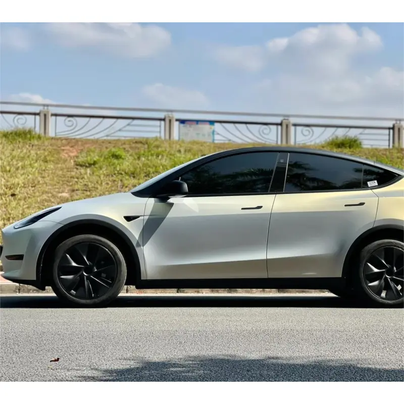 Matte Metallic Chameleon Gold Grey Car Vinyl Wrap