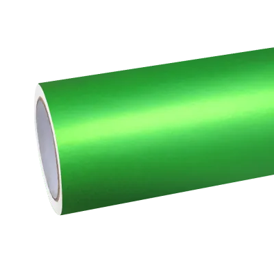 Matte Metallic Chrome Green Car Vinyl Wrap  01