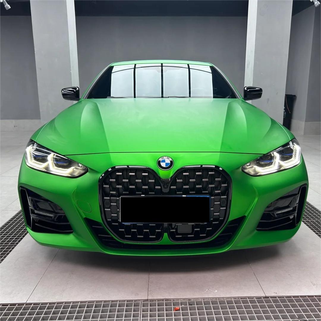 Best Matte Chrome Green Wrap | Metallic Chrome Green Car Vinyl - ALUKOVINYL