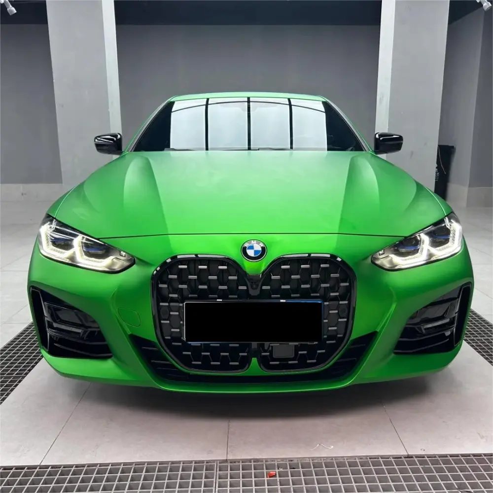 Matte Metallic Chrome Green Car Vinyl Wrap 