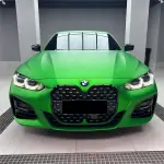 Matte Metallic Chrome Green Car Vinyl Wrap 