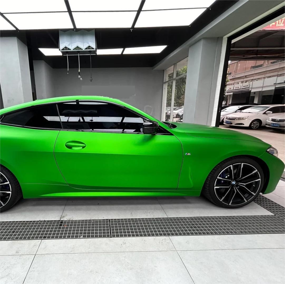 Matte Chrome Green Car Vinyl Wrap 