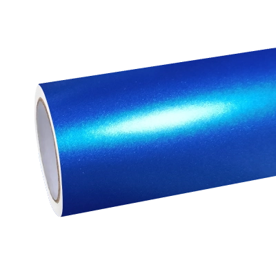 Matte Metallic Diamond Azure Blue Car Vinyl Wrap 01