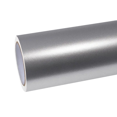 Matte Metallic Silver Car Vinyl Wrap PET 01