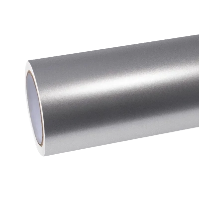 Matte Metallic Silver Car Vinyl Wrap PET 01
