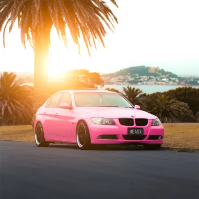 Gloss Crystal Light Pink Car Vinyl Wrap PET 02