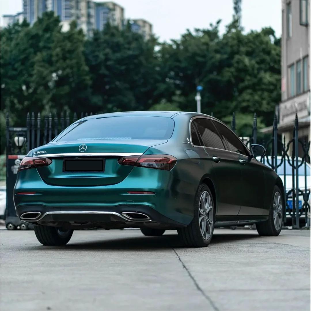 Dark Green Car Wrap