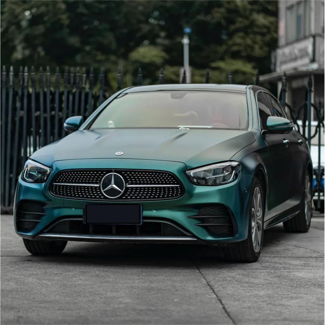 Dark Green Car Wrap