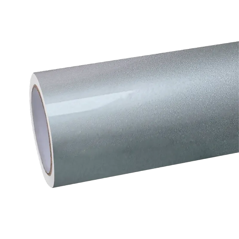 Gloss Metallic Gunmetal Grey Car Vinyl Wrap