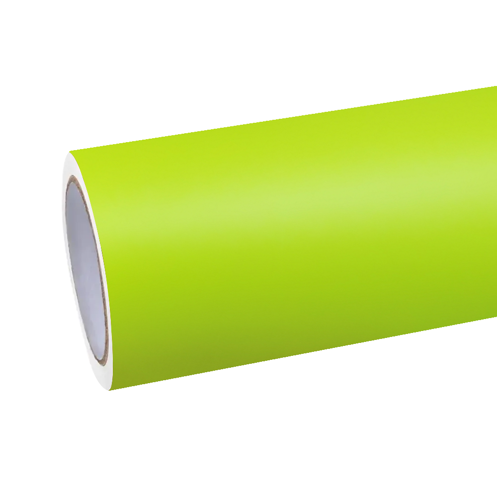Matte Ultimate Flat Fluorescent Yellow Car Vinyl Wrap PET