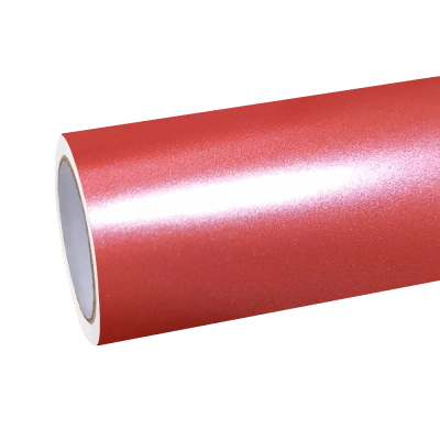 Matte Metallic Pure Red Car Vinyl Wrap 01