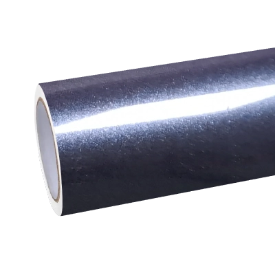 Gloss Metallic Blue Grey Car Vinyl Wrap 01