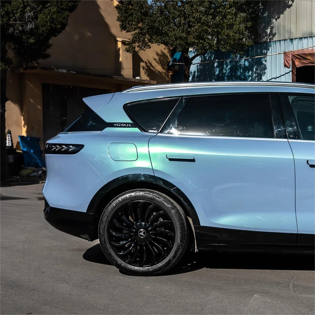 Gloss Metallic Chameleon Green Blue Car Vinyl Wrap