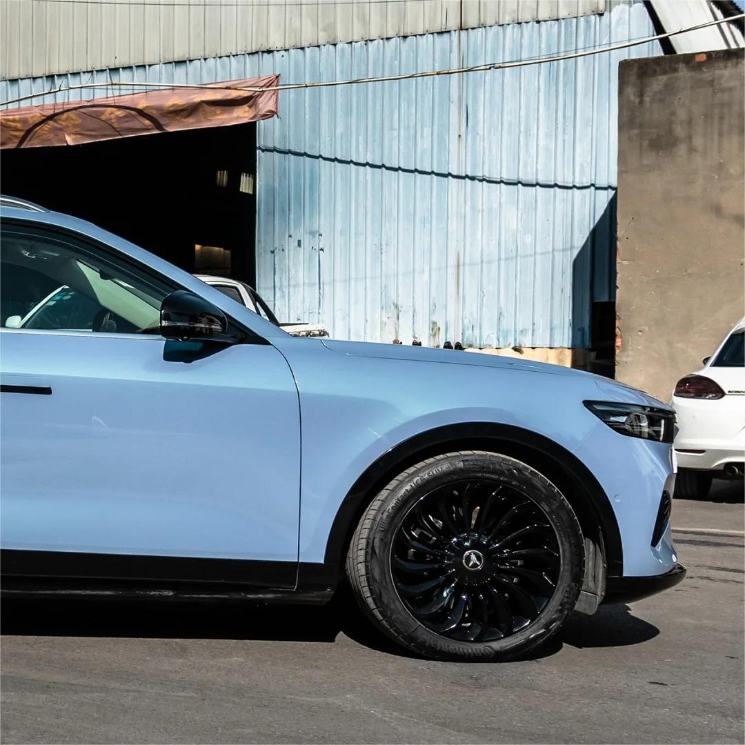 Gloss Metallic Chameleon Green Blue Car Vinyl Wrap