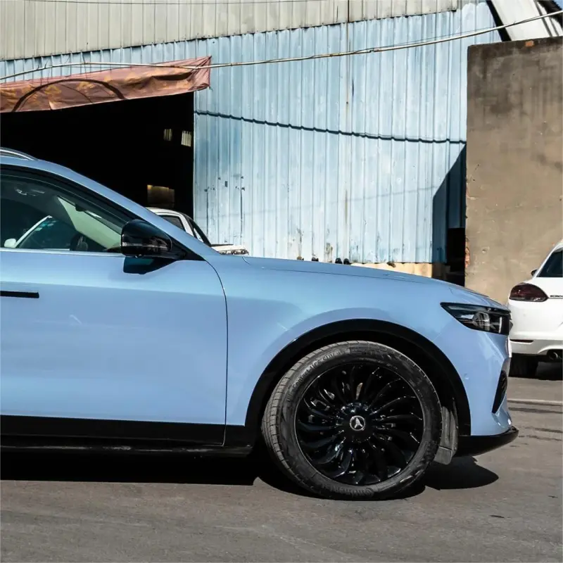 Gloss Metallic Chameleon Green Blue Car Vinyl Wrap