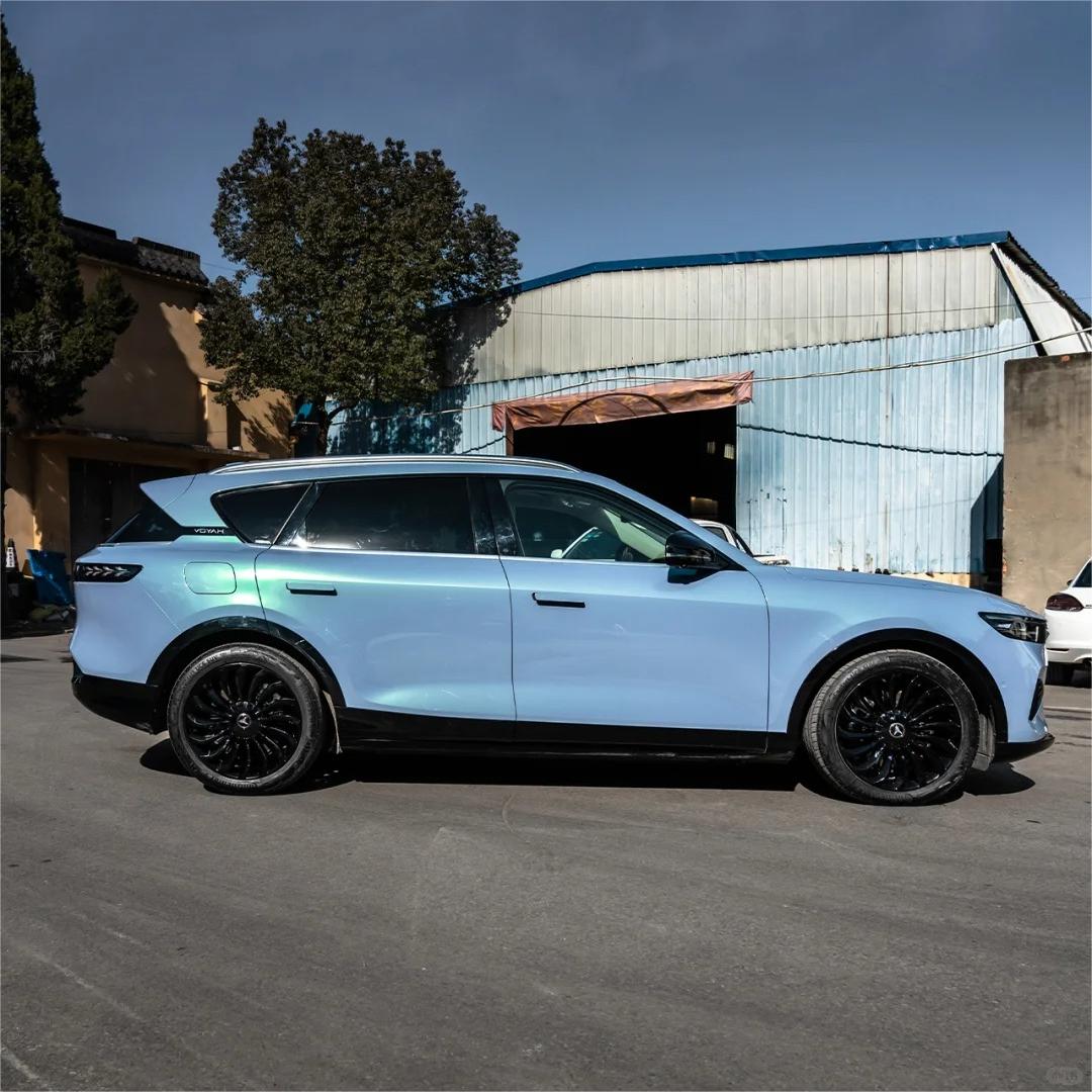 Gloss Metallic Chameleon Green Blue Car Vinyl Wrap