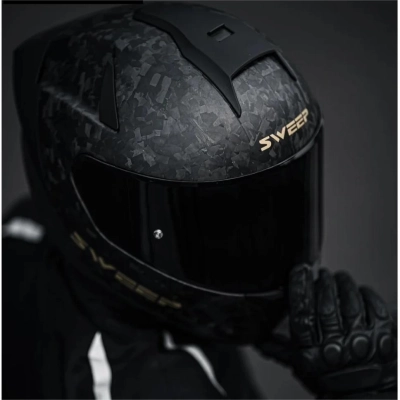 Matte Black Forging Carbon Fiber Car Vinyl Wrap PET 02