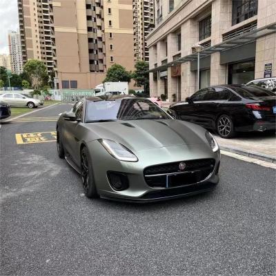 Matte Metallic Green Grey Car Vinyl Wrap 02