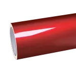 Gloss Metallic Cherry Red Car Vinyl Wrap PET
