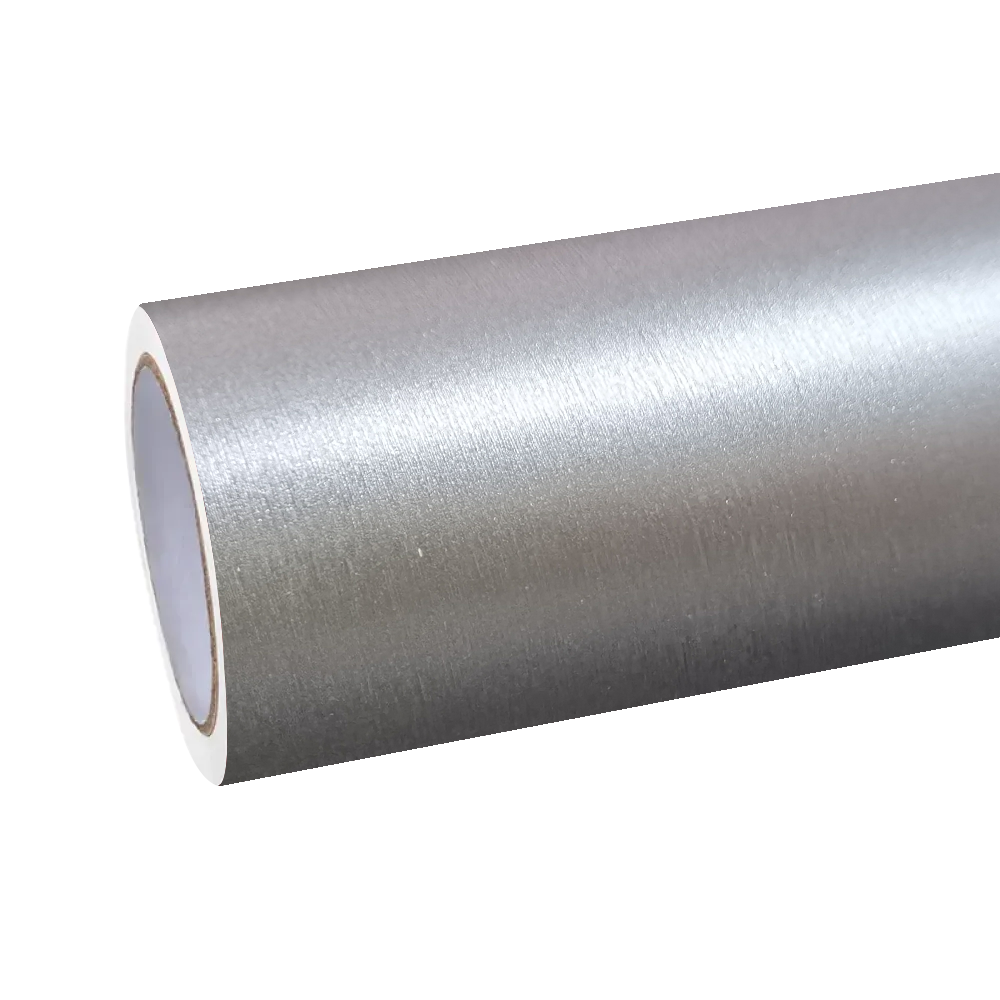 Matte Metallic Brushed Silver Car Vinyl Wrap