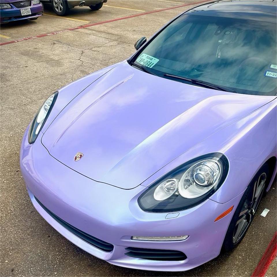 Gloss Metallic Periwinkle Purple Car Vinyl Wrap
