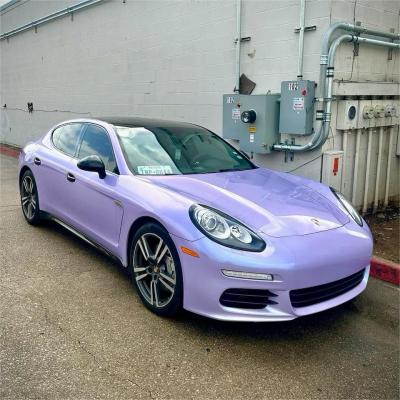 Gloss Metallic Periwinkle Purple Car Vinyl Wrap PET 02