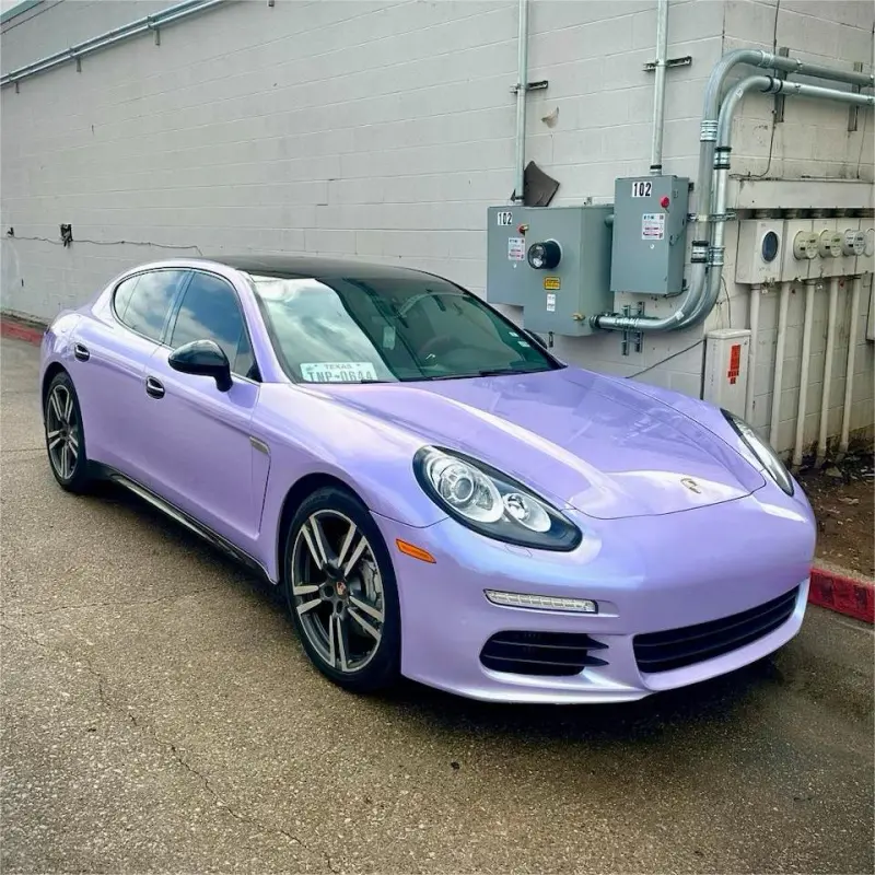 Gloss Metallic Periwinkle Purple Car Vinyl Wrap