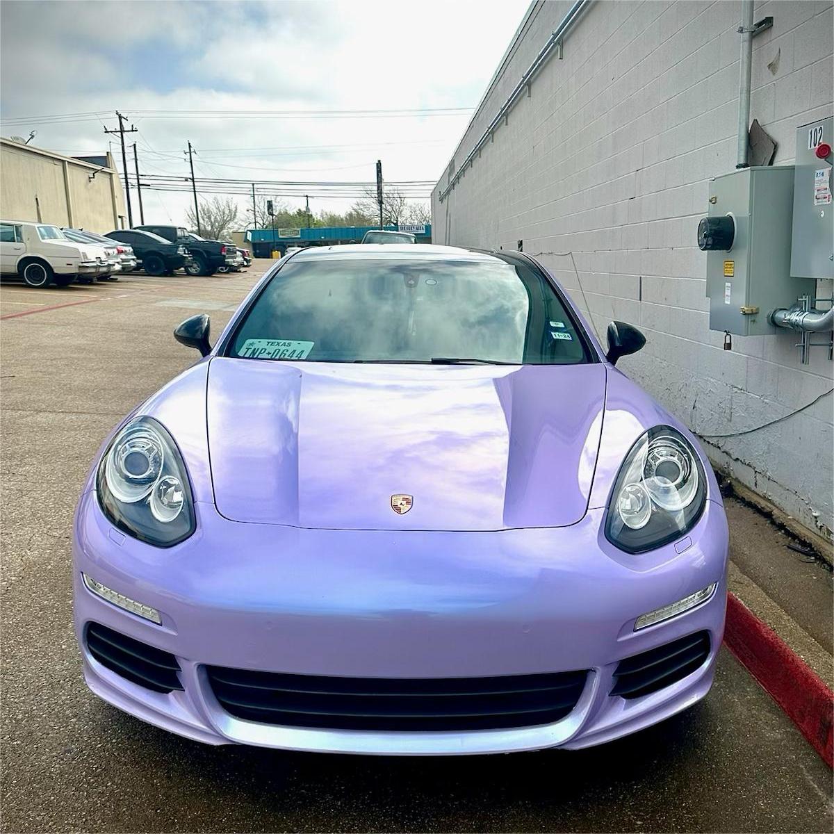 Gloss Metallic Periwinkle Purple Car Vinyl Wrap