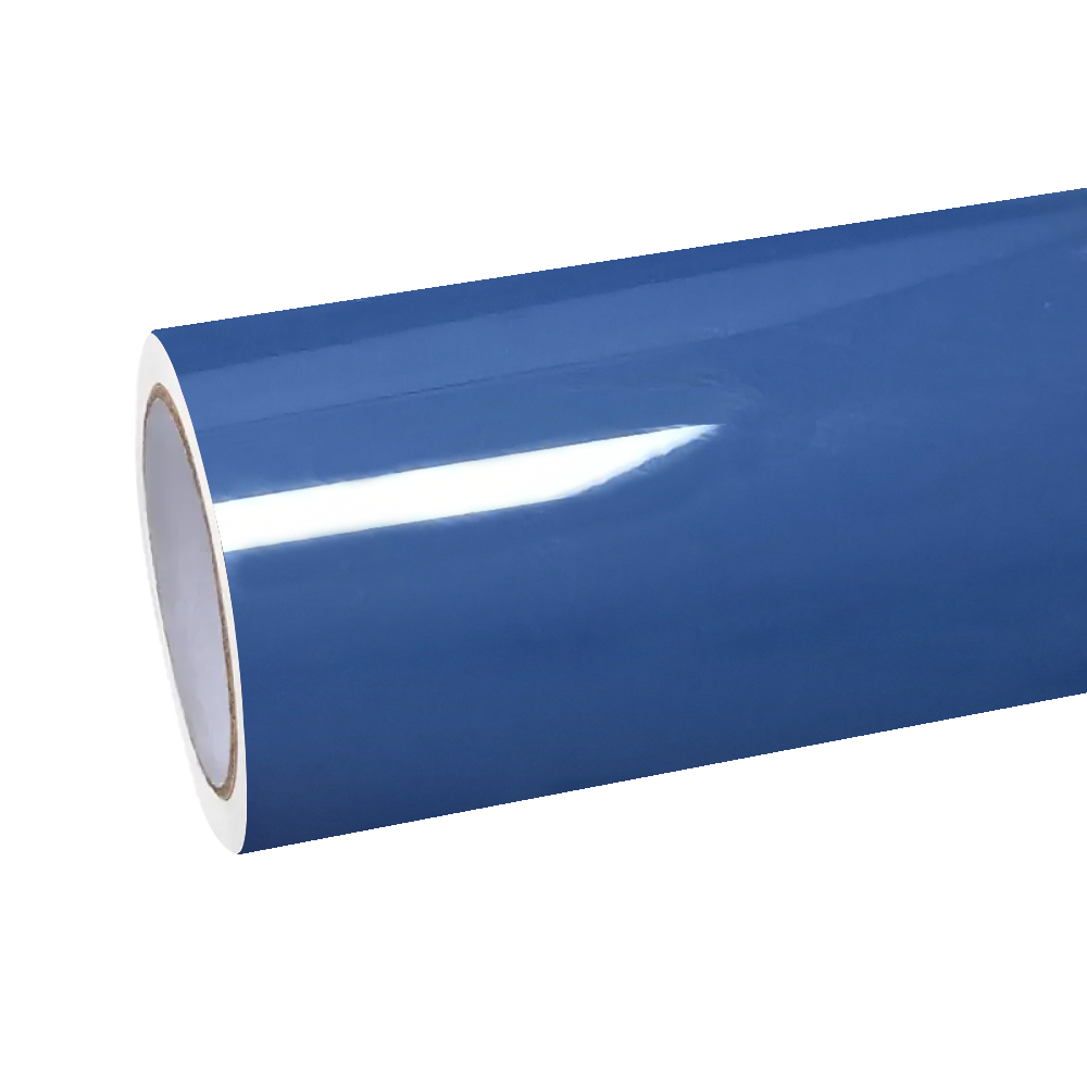 Gloss Neptuen Blue Car Vinyl Wrap PET 