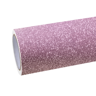 Matte Diamond Glitter Pink Car Vinyl Wrap 01