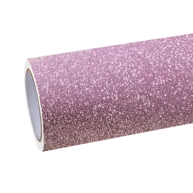 Matte Diamond Glitter Pink Car Vinyl Wrap