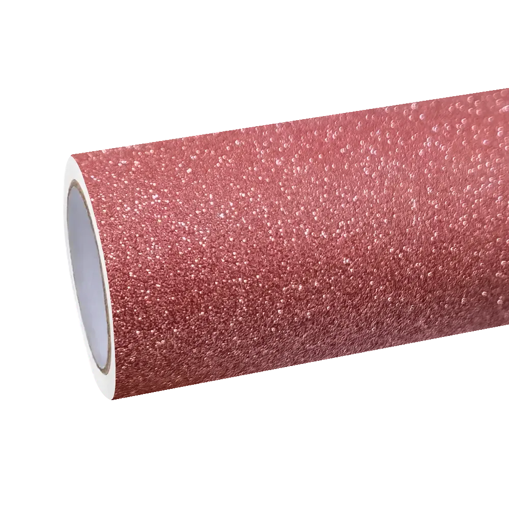 Matte Diamond Glitter Red Car Vinyl Wrap